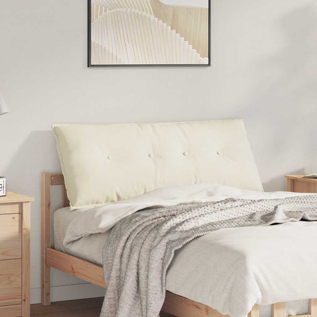 Casă & grădină - Perna pentru spate Crem 120 x 50 cm Țesătură din corduroy