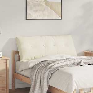 Poglavni vzglavnik krema 120 x 50 cm Žametna tkanina