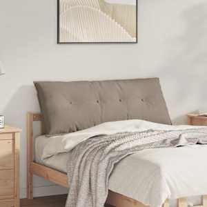 Polštář na záda Taupe 120 x 50 cm Mikrovlákno - obrázek 1
