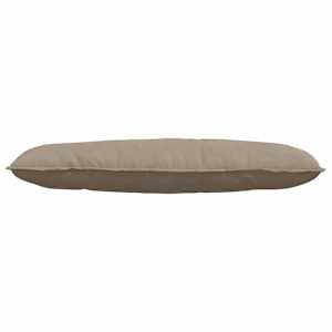 Polštář na záda Taupe 120 x 50 cm Mikrovlákno - obrázek 5