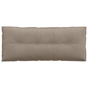 Polštář na záda Taupe 120 x 50 cm Mikrovlákno - obrázek 6
