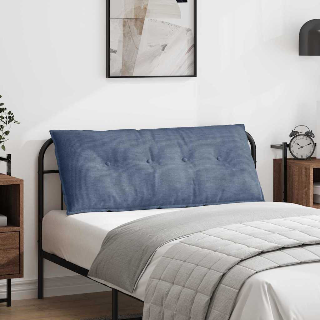 Casă & grădină - Perna pentru spate albastru 120 x 50 cm Țesătură din corduroy