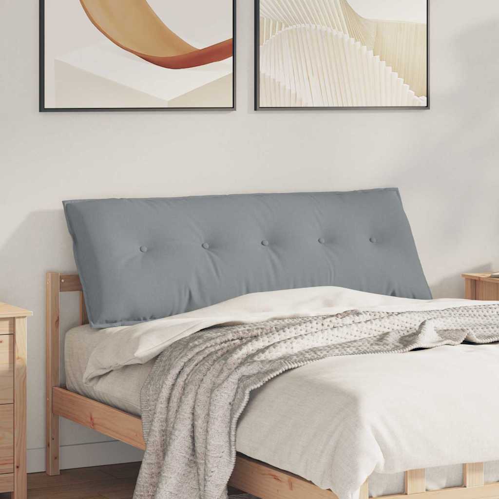 Casă & grădină - Perna pentru spate Gri deschis 140 x 19 x 50 cm țesătură