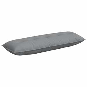 Polštář na záda Světle šedá 140 x 19 x 50 cm textil - obrázek 2