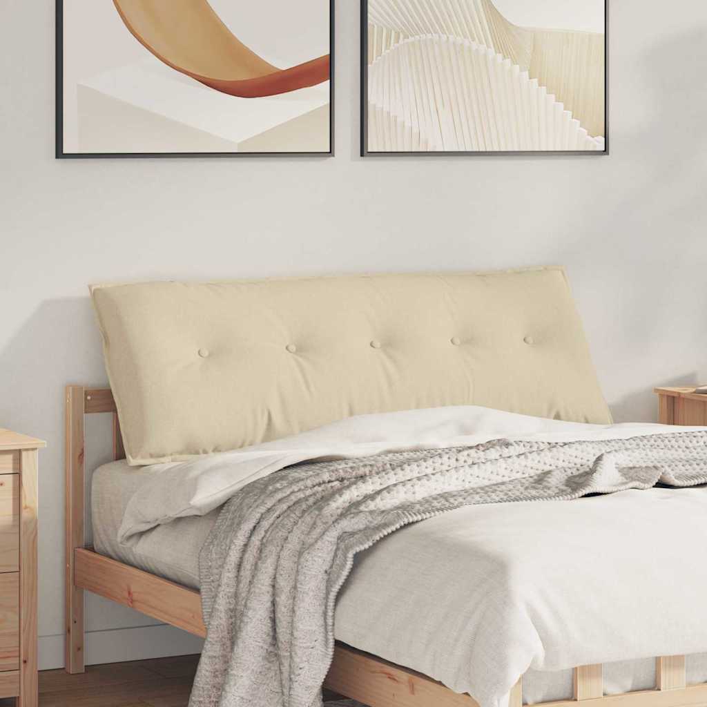 vidaXL Perna pentru spate Crem 140 x 19 x 50 cm țesătură
