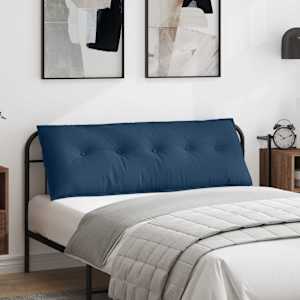 Poglavni vzglavnik Modra 140 x 19 x 50 cm blago