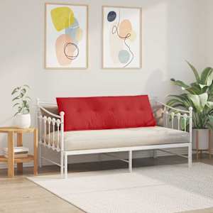 Polštář na záda Červená 140 x 19 x 50 cm textil - obrázek 4