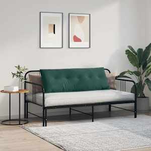 Polštář na záda Tmavě zelená 140 x 50 cm Žebrovaná látka - obrázek 4