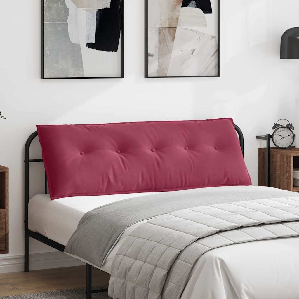 Casă & grădină - Perna pentru spate Roșu Vin 140 x 50 cm Țesătură din corduroy