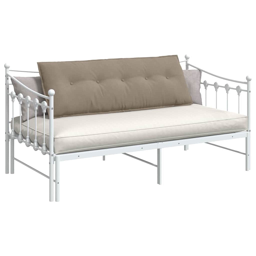 Rugkussen Taupe 140 x 50 cm Microvezel Stof image 3