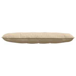 Polštář na záda Krémová 140 x 50 cm Mikrovlákno - obrázek 5