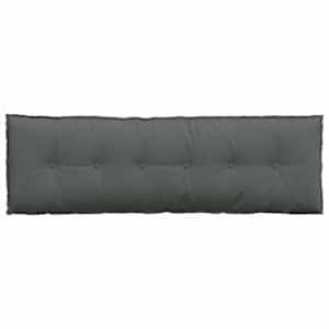 Polštář na záda Tmavě šedá 160 x 19 x 50 cm textil - obrázek 6