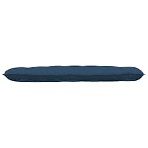 Polštář na záda Modrá 160 x 19 x 50 cm textil - obrázek 5