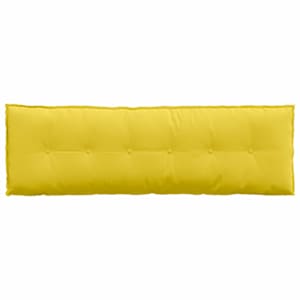 Polštář na záda Světlá žlutá 160 x 19 x 50 cm textil - obrázek 6