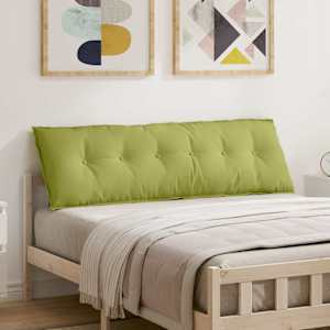 Polštář na záda Světlá zelená 160 x 19 x 50 cm textil - obrázek 1