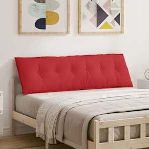 Polštář na záda Červená 160 x 19 x 50 cm textil - obrázek 1