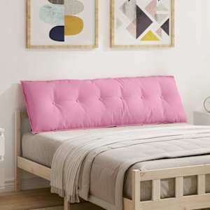 Polštář na záda Růžová 160 x 19 x 50 cm textil - obrázek 1