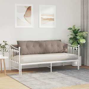Polštář na záda Taupe 160 x 50 cm Mikrovlákno - obrázek 4