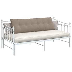 Polštář na záda Taupe 160 x 50 cm Mikrovlákno - obrázek 3