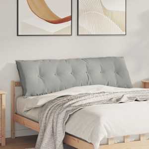 Poglavni vzglavnik Svetlo siva 160 x 50 cm Mikrofiber tkanina