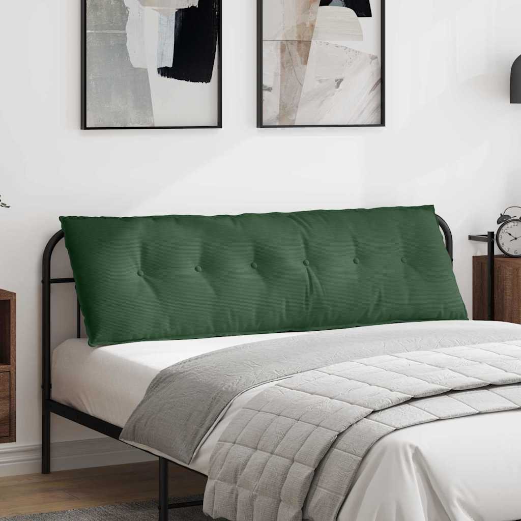 vidaXL Rückenkissen Dschungelgrün 160 x 50 cm Cordstoff
