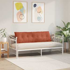Polštář na záda Červená oranžová 160 x 50 cm Žebrovaná látka - obrázek 4