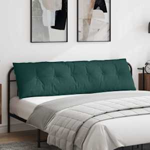Polštář na záda Tmavě zelená 180 x 19 x 50 cm textil - obrázek 1