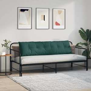 Polštář na záda Tmavě zelená 180 x 19 x 50 cm textil - obrázek 4