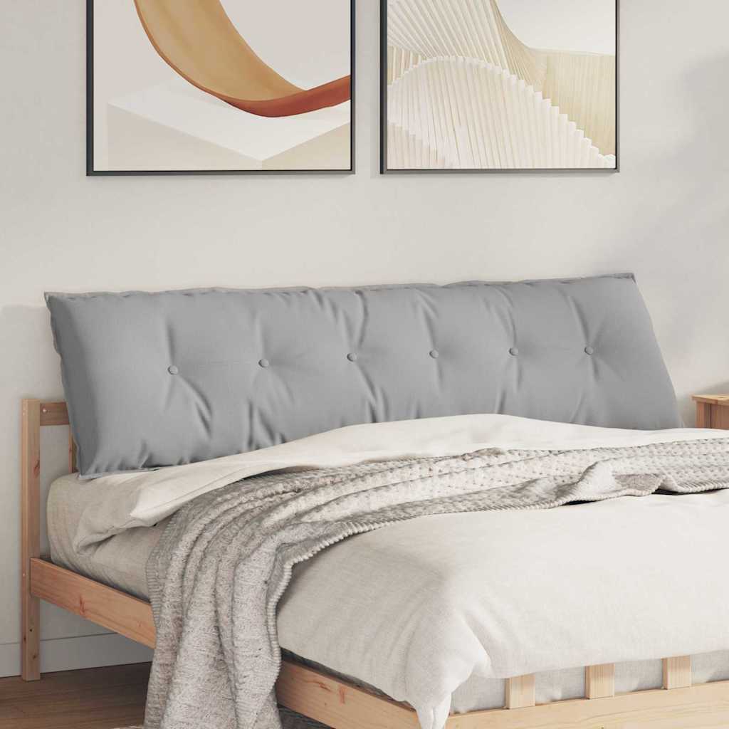 vidaXL Rückenkissen Wolkengrau 180 x 19 x 50 cm Stoff