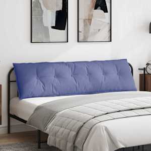 Polštář na záda Modrá džínovina 180 x 19 x 50 cm textil - obrázek 1