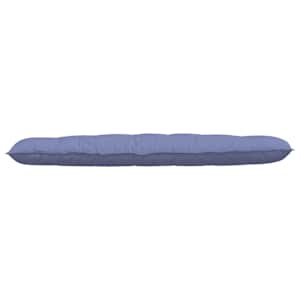 Polštář na záda Modrá džínovina 180 x 19 x 50 cm textil - obrázek 5
