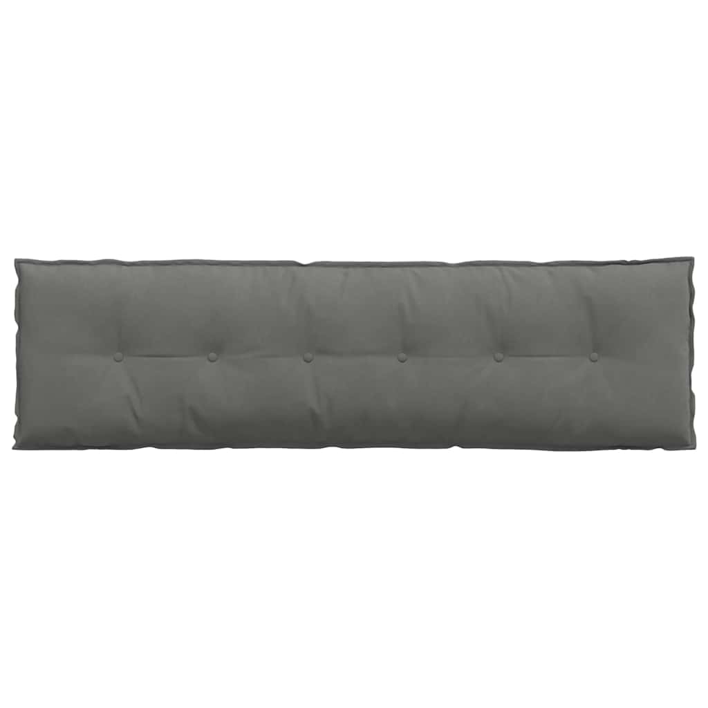 Rugkussen Donkergrijs 180 x 50 cm Microvezel Stof image 6
