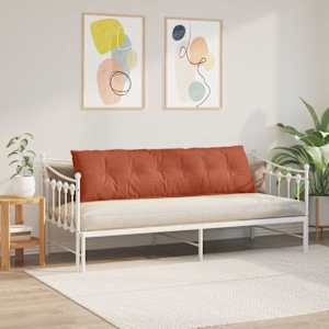 Polštář na záda Červená oranžová 180 x 50 cm Žebrovaná látka - obrázek 4