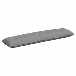 Polštář na záda Světle šedá 200 x 19 x 50 cm textil - obrázek 2