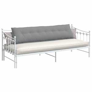 Polštář na záda Světle šedá 200 x 19 x 50 cm textil - obrázek 3