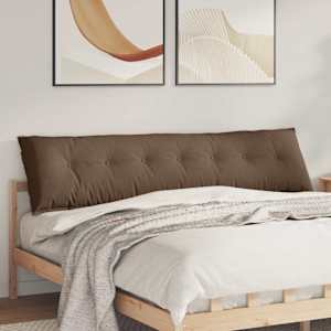 Polštář na záda Hnědá 200 x 19 x 50 cm textil - obrázek 1