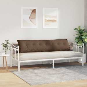 Polštář na záda Hnědá 200 x 19 x 50 cm textil - obrázek 4