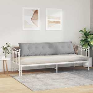 Polštář na záda Oblačno šedá 200 x 19 x 50 cm textil - obrázek 4