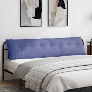 Polštář na záda Modrá džínovina 200 x 19 x 50 cm textil - obrázek 1