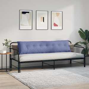 Polštář na záda Modrá džínovina 200 x 19 x 50 cm textil - obrázek 4