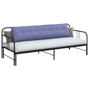 Polštář na záda Modrá džínovina 200 x 19 x 50 cm textil - obrázek 3