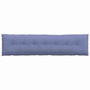 Polštář na záda Modrá džínovina 200 x 19 x 50 cm textil - obrázek 6