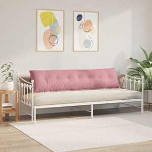 Polštář na záda Růžová 200 x 50 cm Žebrovaná látka - obrázek 4