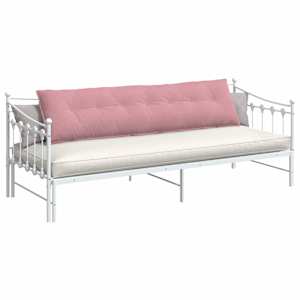 Polštář na záda Růžová 200 x 50 cm Žebrovaná látka - obrázek 3