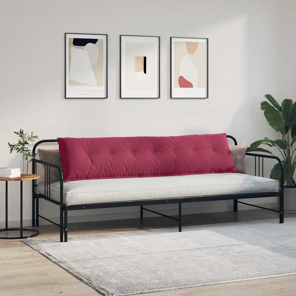 Rugkussen Wijnrood 200 x 50 cm Cordstof image 4