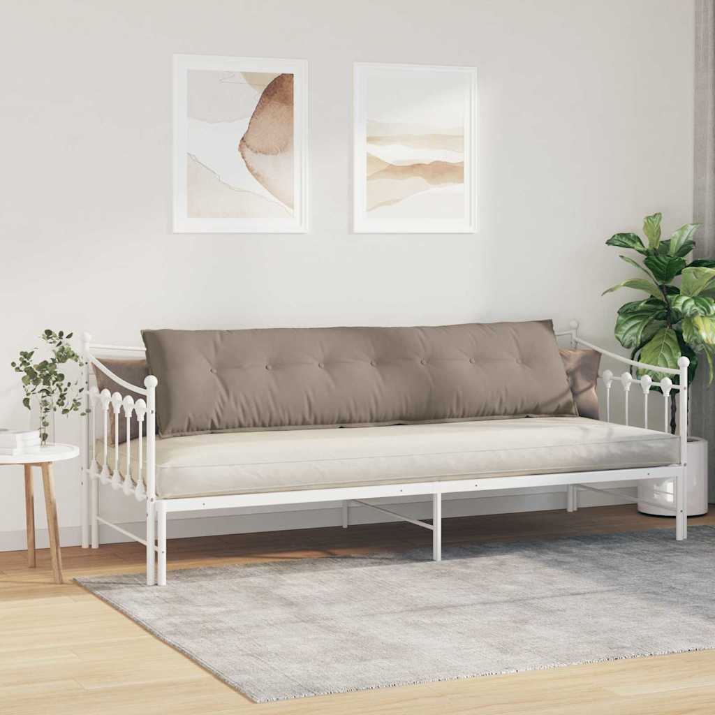 Rugkussen Taupe 200 x 50 cm Microvezel Stof image 4