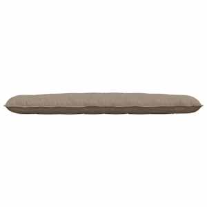 Polštář na záda Taupe 200 x 50 cm Mikrovlákno - obrázek 5