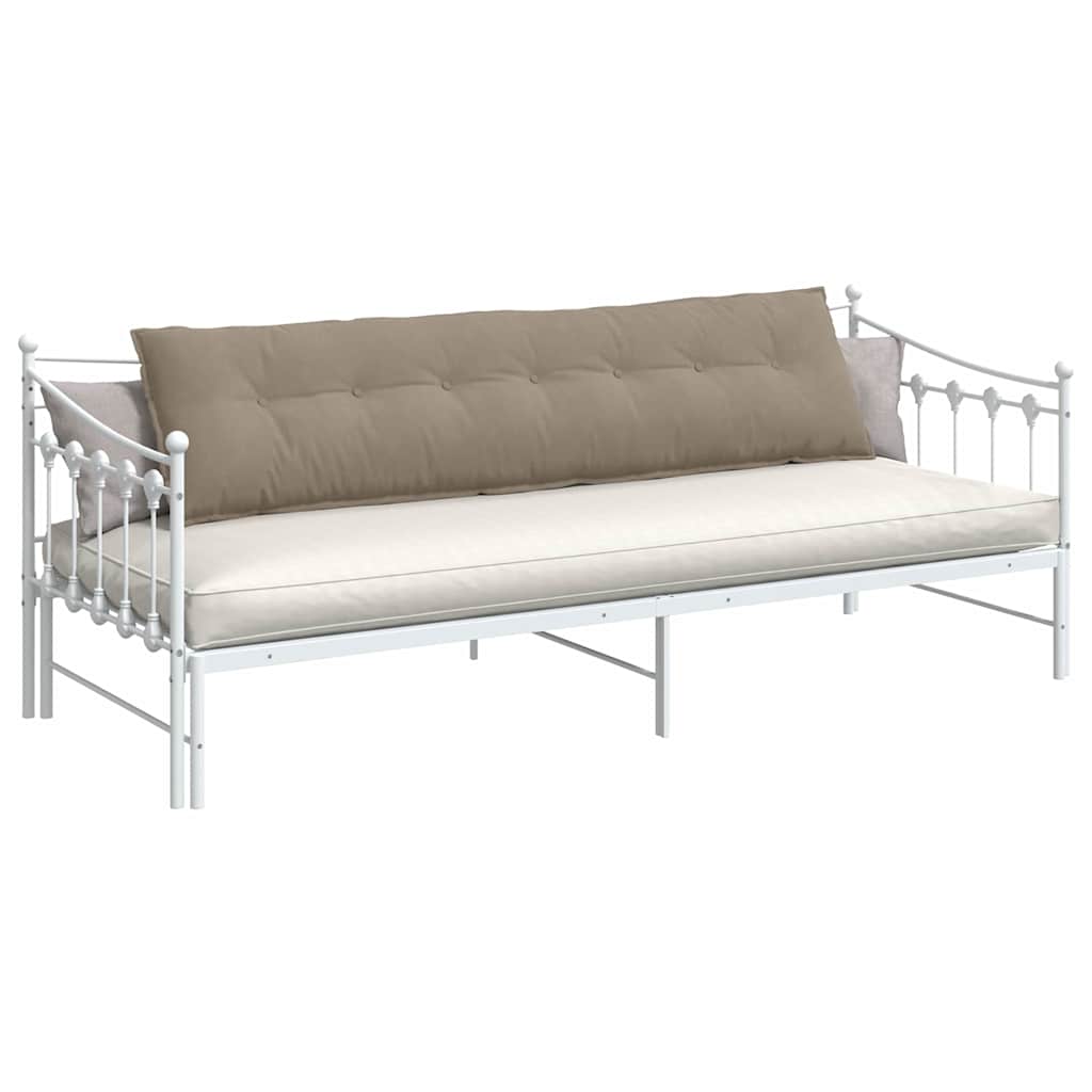 Rugkussen Taupe 200 x 50 cm Microvezel Stof image 3