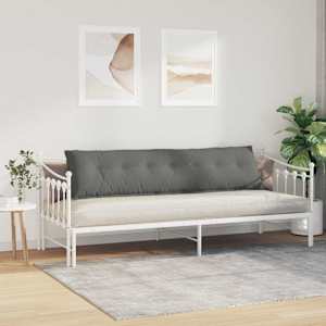 Polštář na záda Tmavě šedá 200 x 50 cm Mikrovlákno - obrázek 4