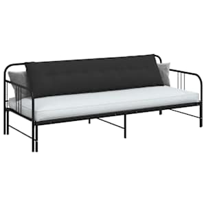 Polštář na záda Černá 200 x 50 cm Mikrovlákno - obrázek 3